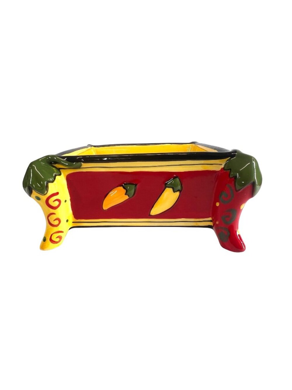 Vintage AVON Chili Pepper Square Bowl, Taco Tuesday, Cinco De Mayo